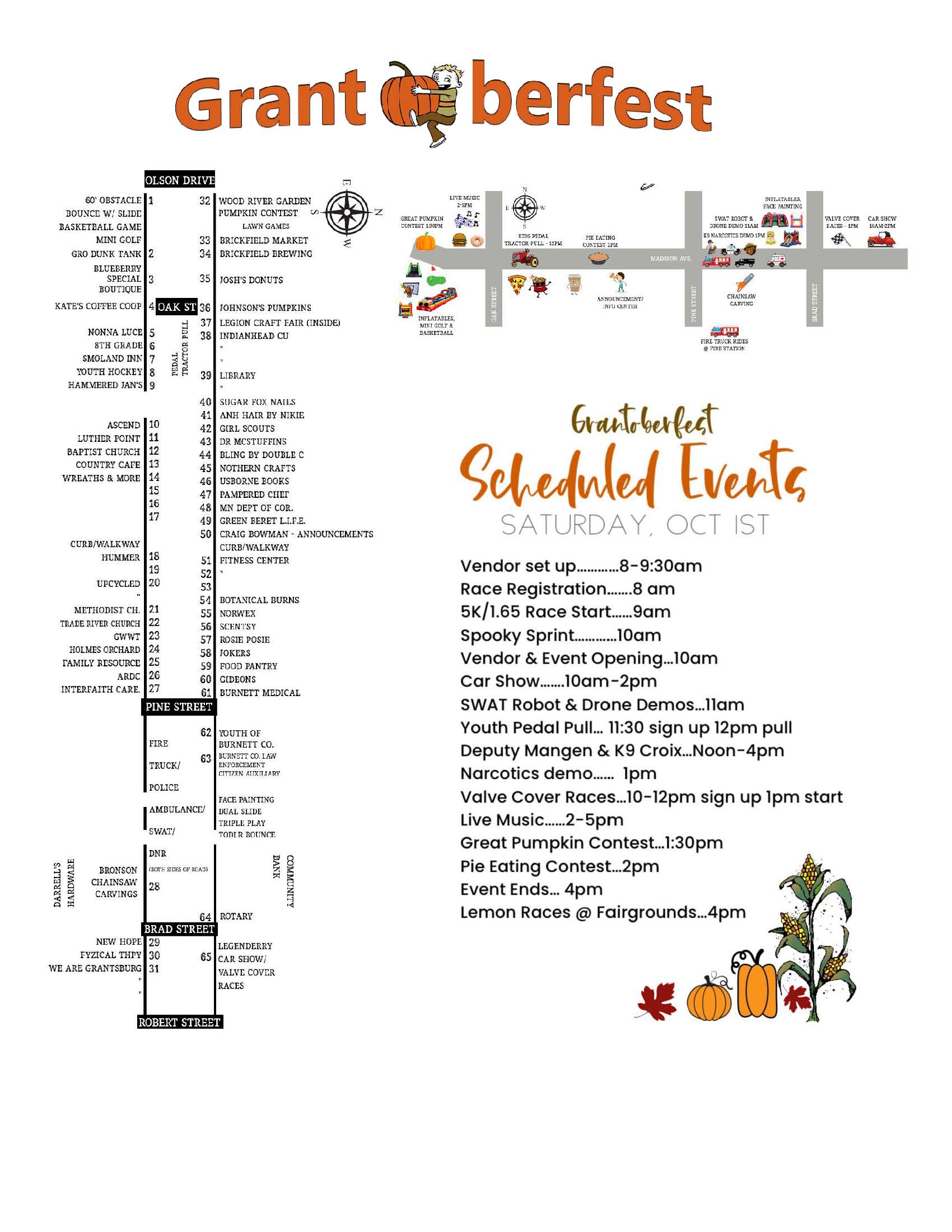 Vendor activity map grantoberfest
